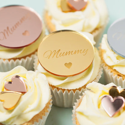 Acrylic Mummy Cupcake Topper / Gift Tag