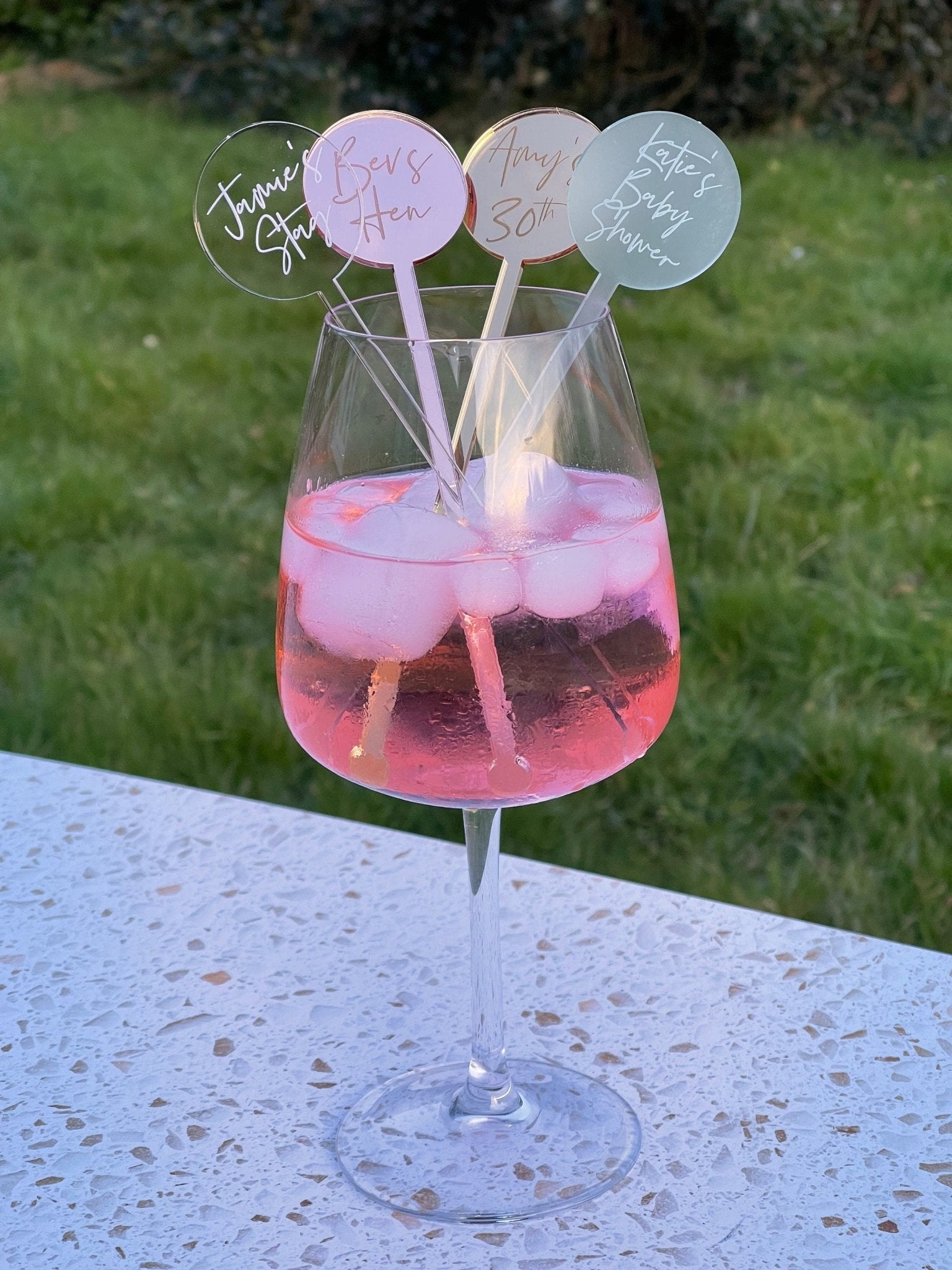 Personalised Drink Stirrers Party Decoration Ideas for Adults Baby Shower Favours Personalized Birthday decorations for Women Men Custom