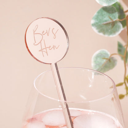 Personalised Drink Stirrers Party Decoration Ideas for Adults Baby Shower Favours Personalized Birthday decorations for Women Men Custom