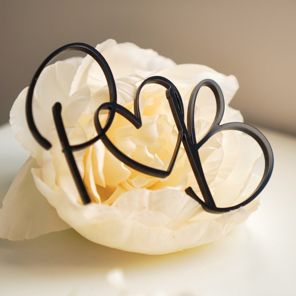 Initials Wedding Cake Charm
