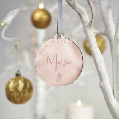 Personalised memorial bauble