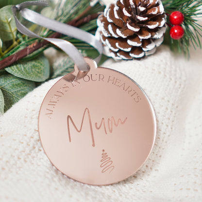 Memorial christmas ornament