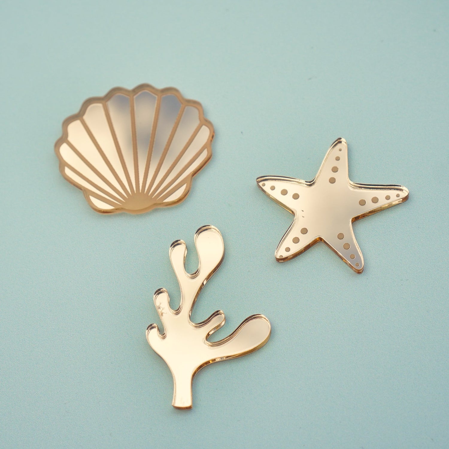 Mermaid Cake Charm Set of 6