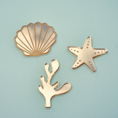 Mermaid Cake Charm Set of 6