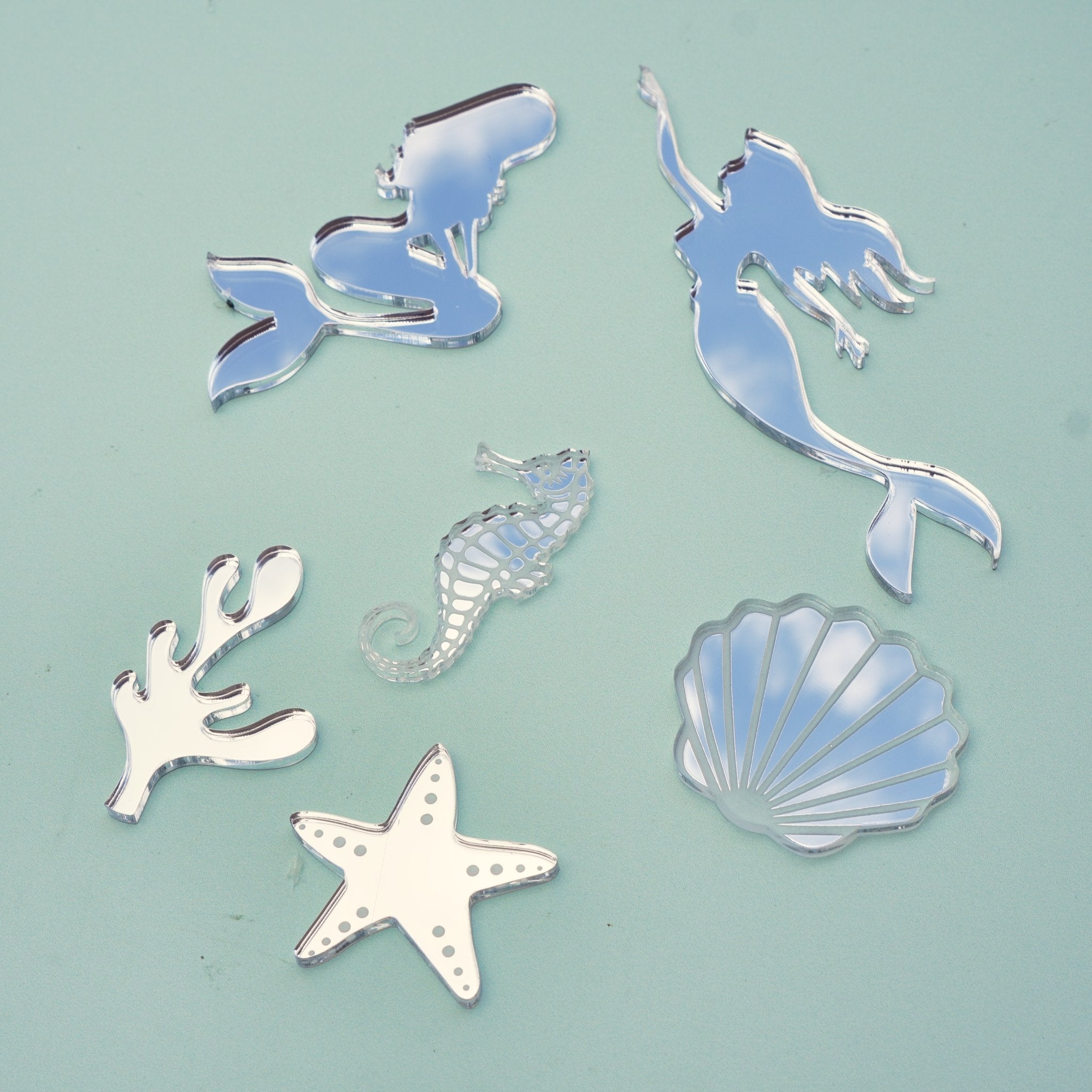 Mermaid Cake Charm Set of 6