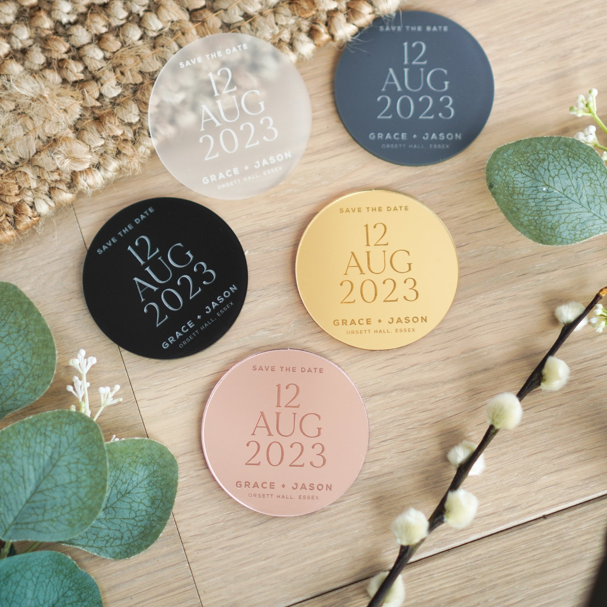 Modern save the date