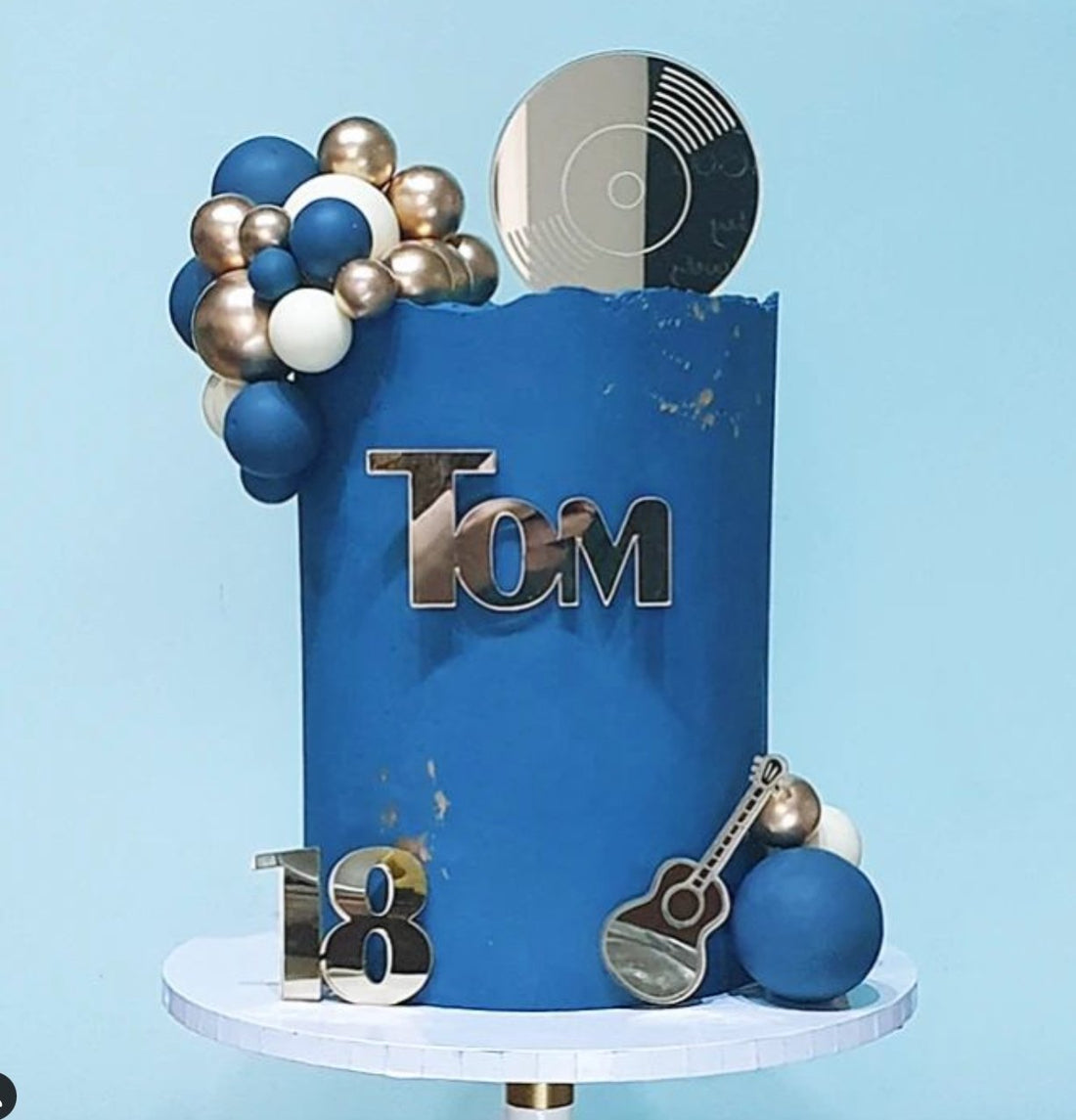Personalised Music cake topper set