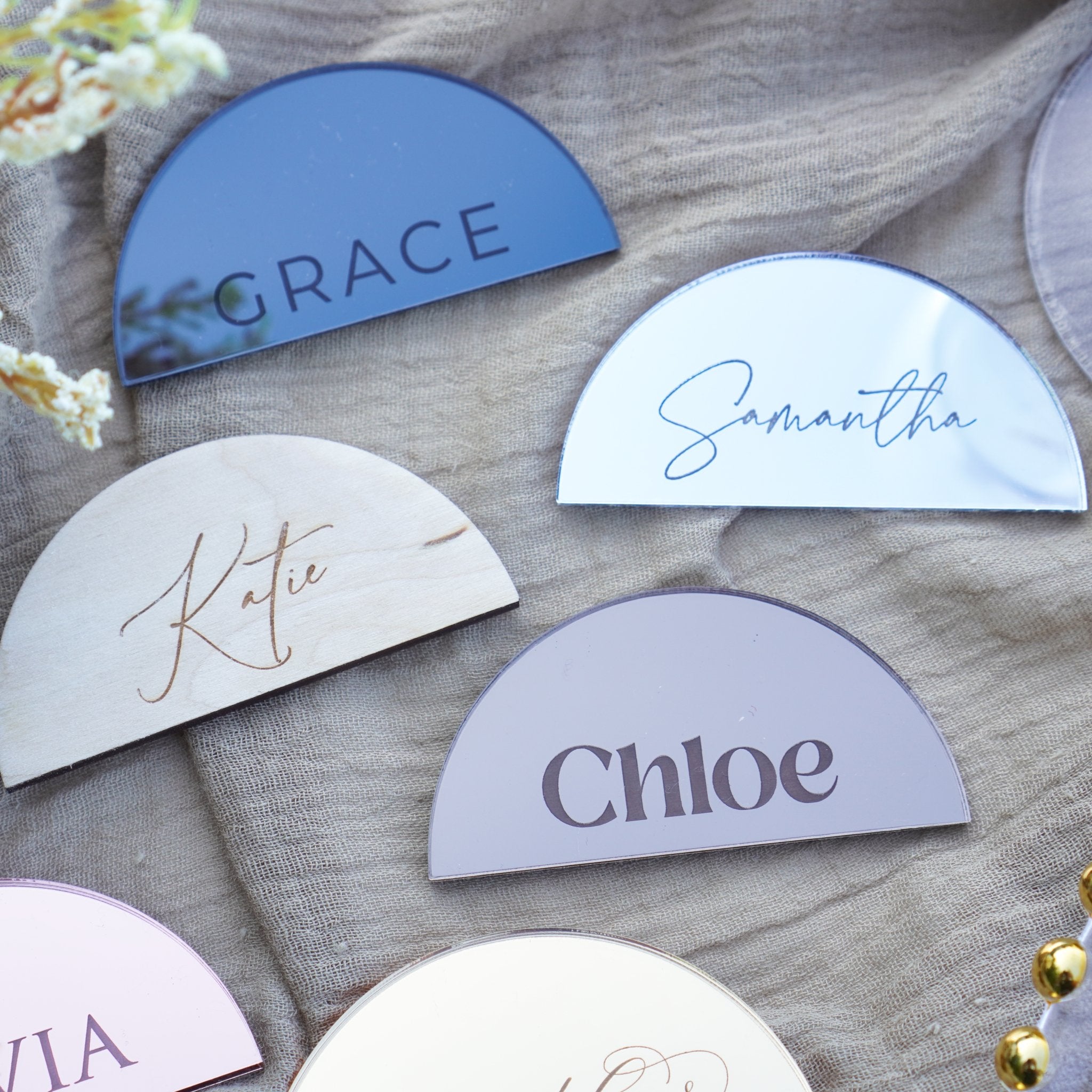Personalised Wedding Name Places