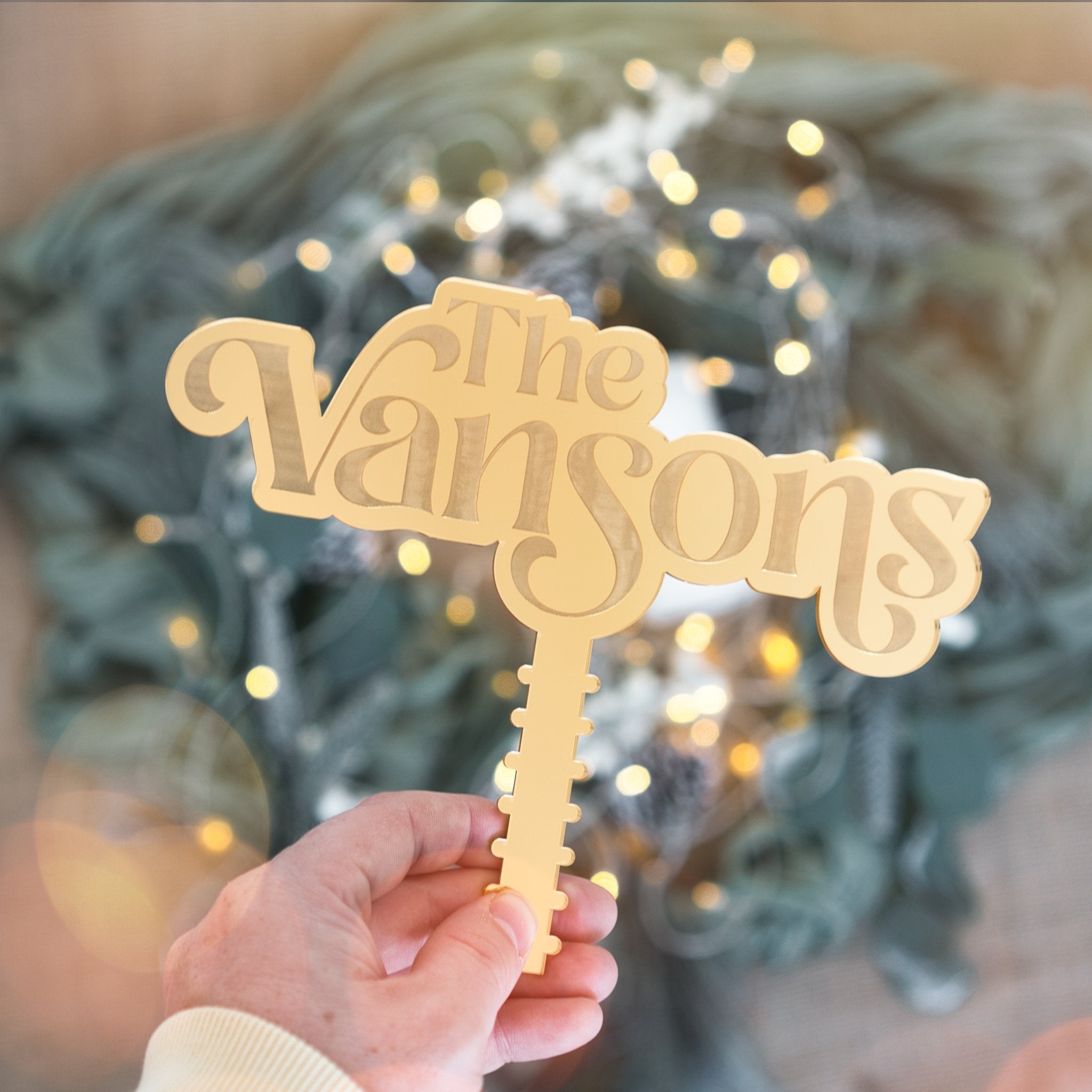 Personalised tree topper
