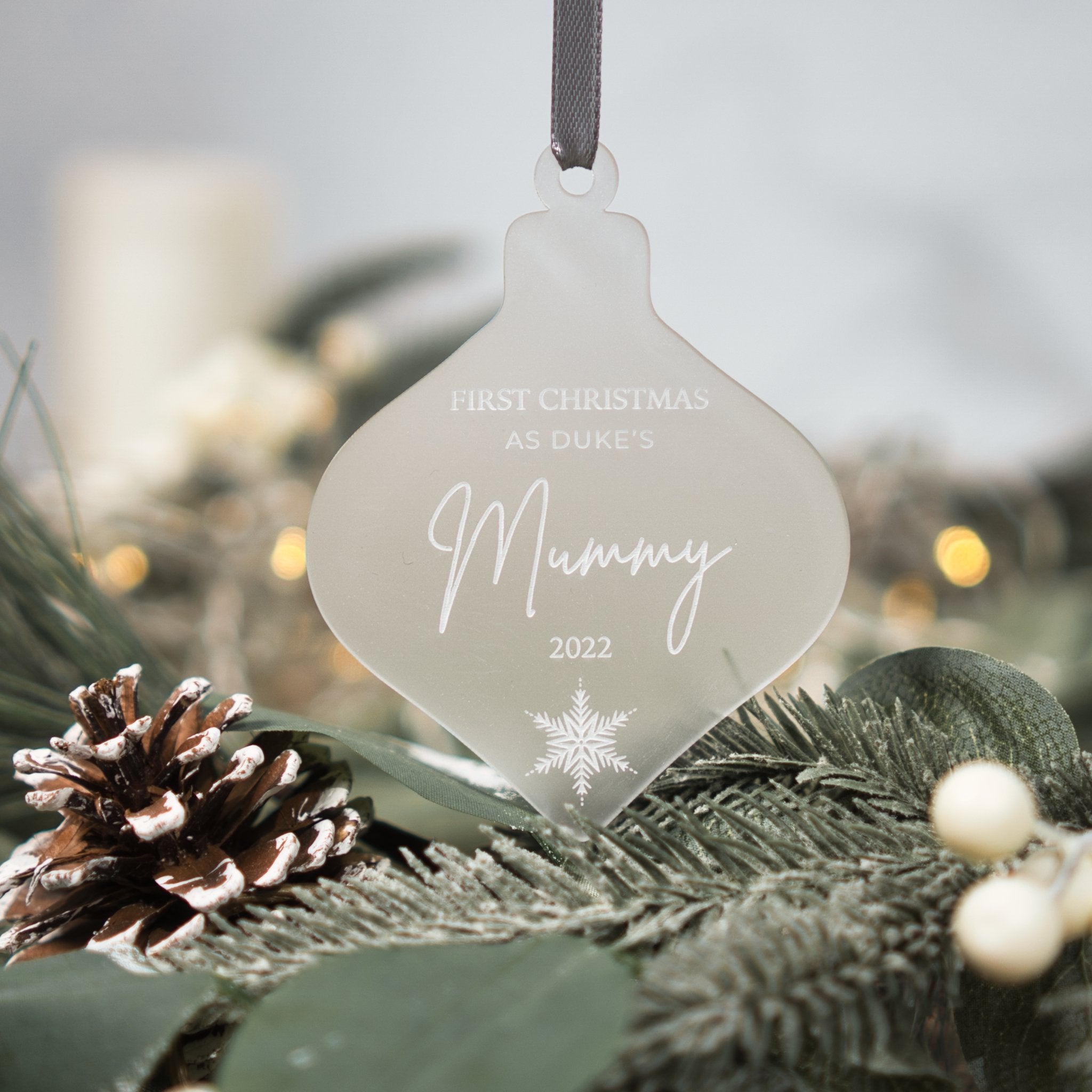 Personalised mummy bauble