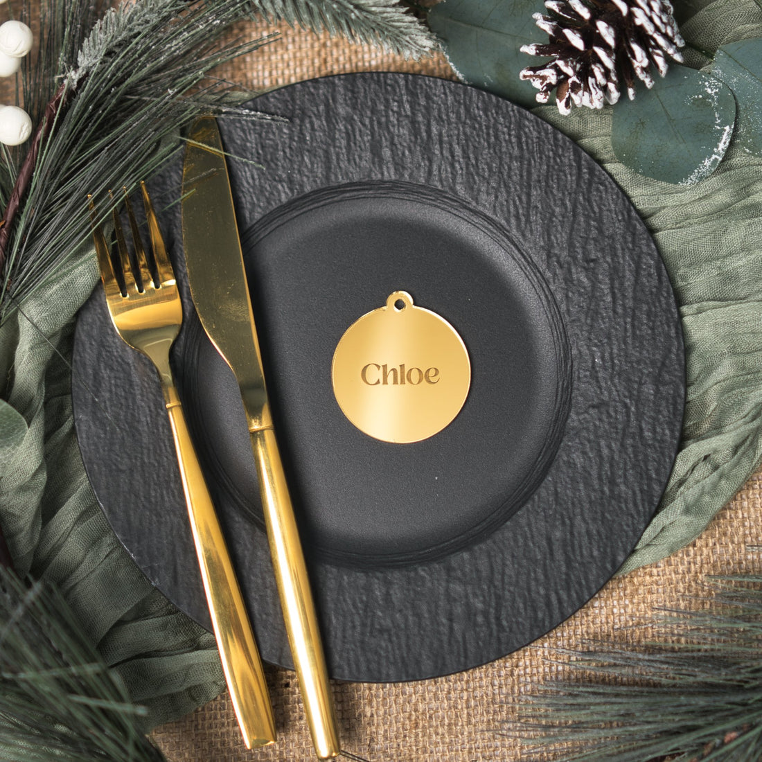 Personalised Bauble name tag