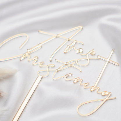 Personalised Christening Cake Topper 