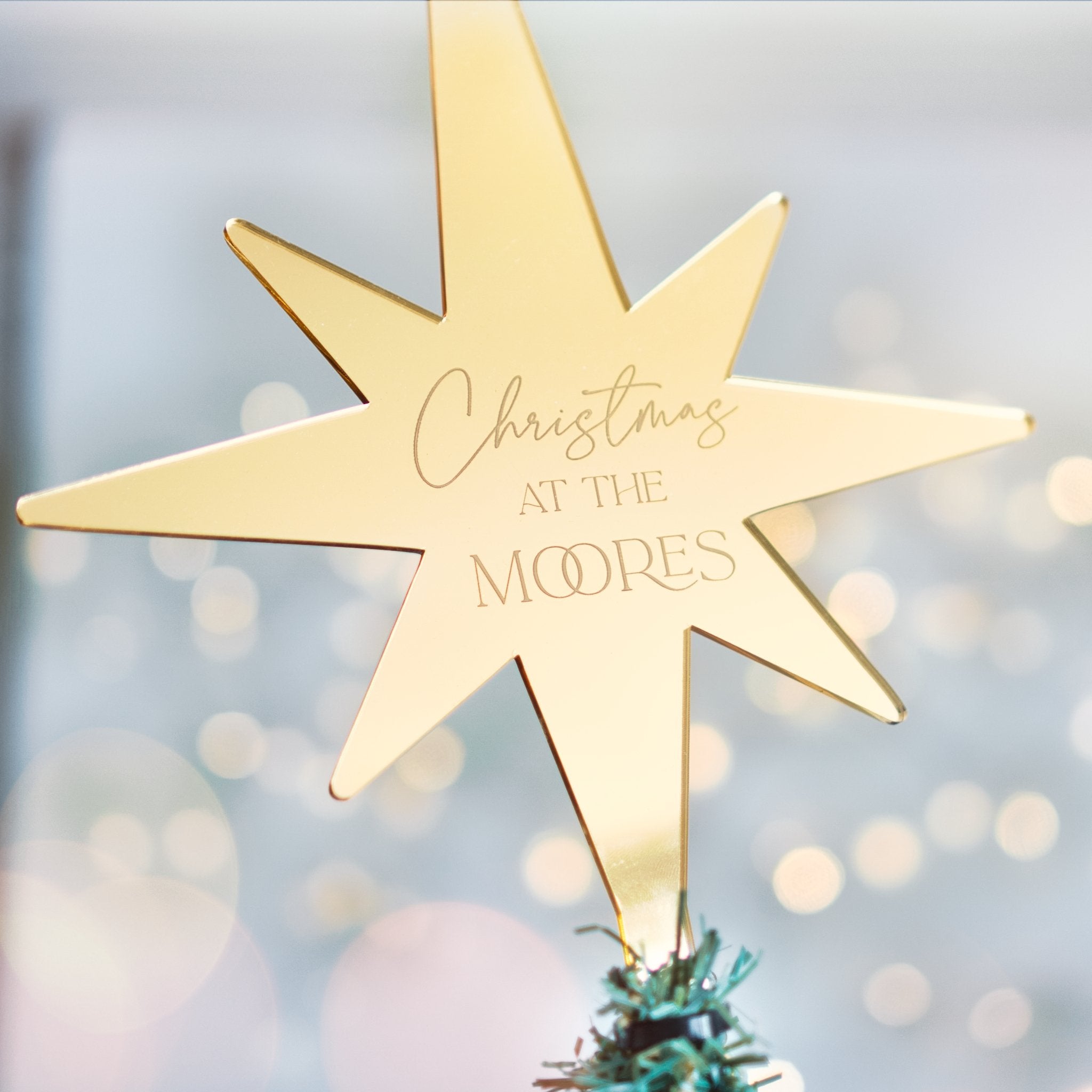 Personalised Christmas tree topper