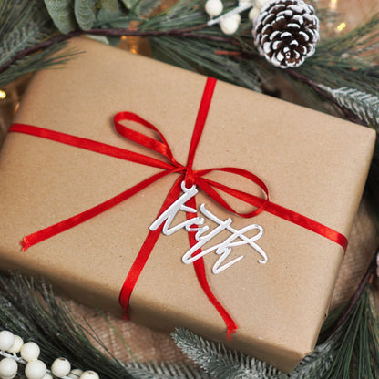 Stocking gift tag