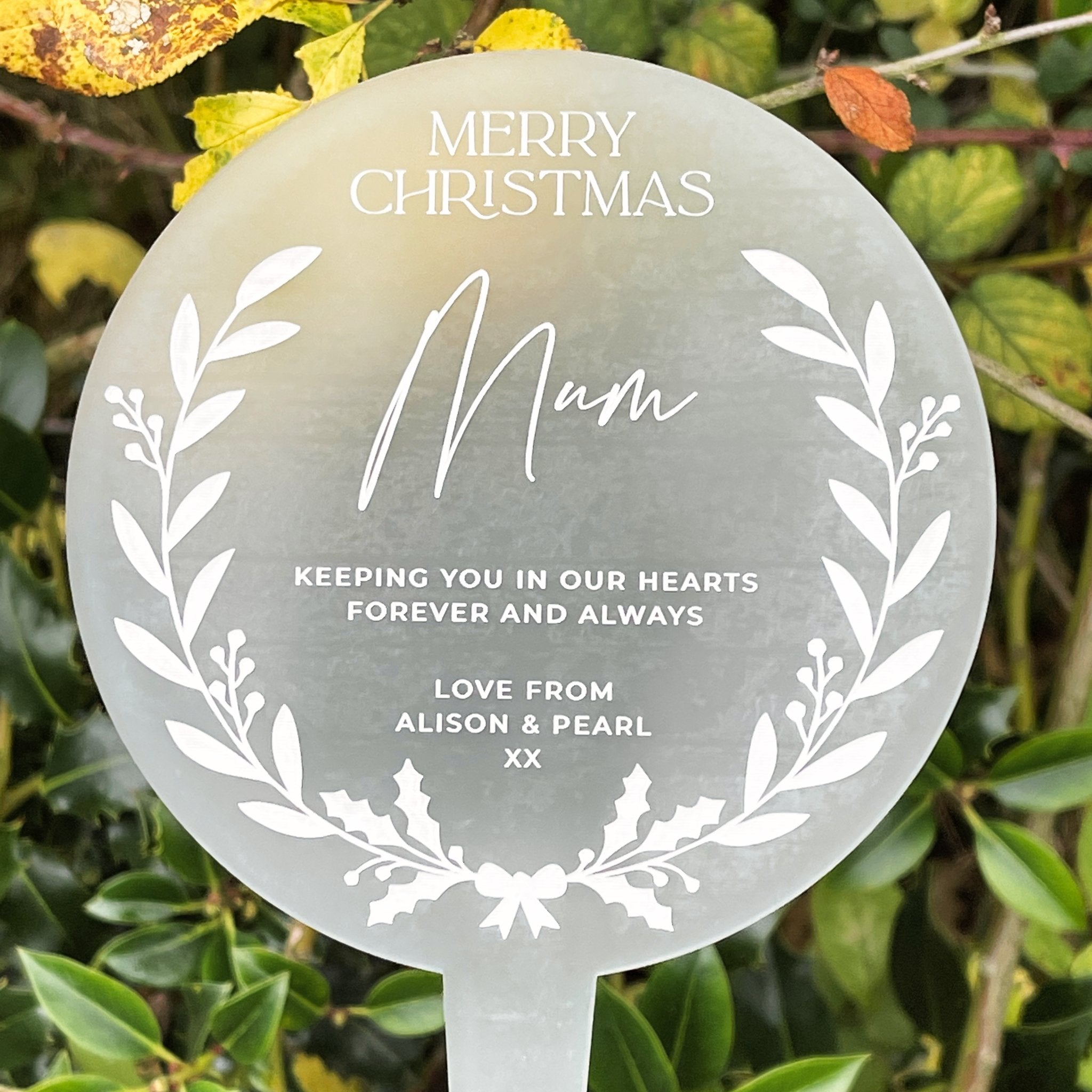 Personalised Grave Ornament