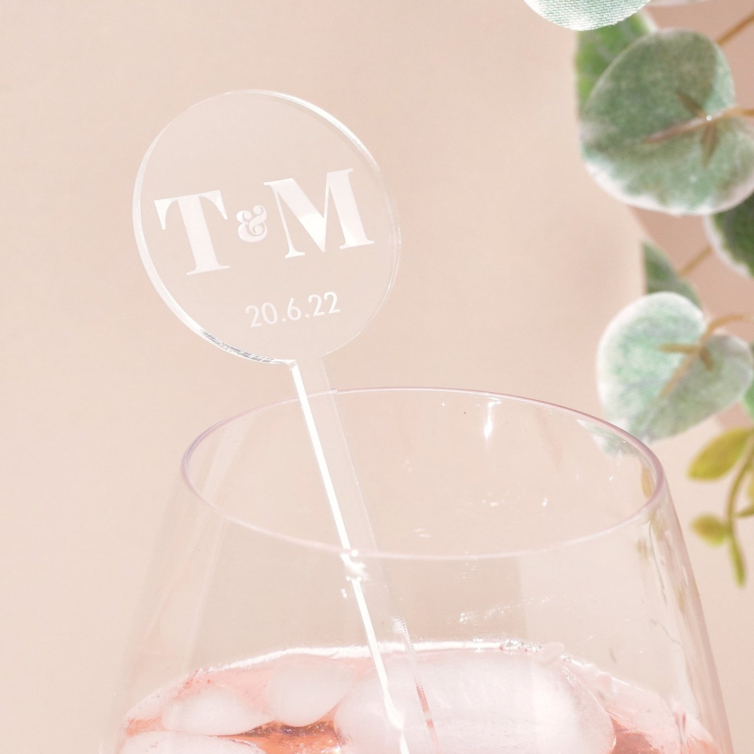 acrylic wedding drink decorations