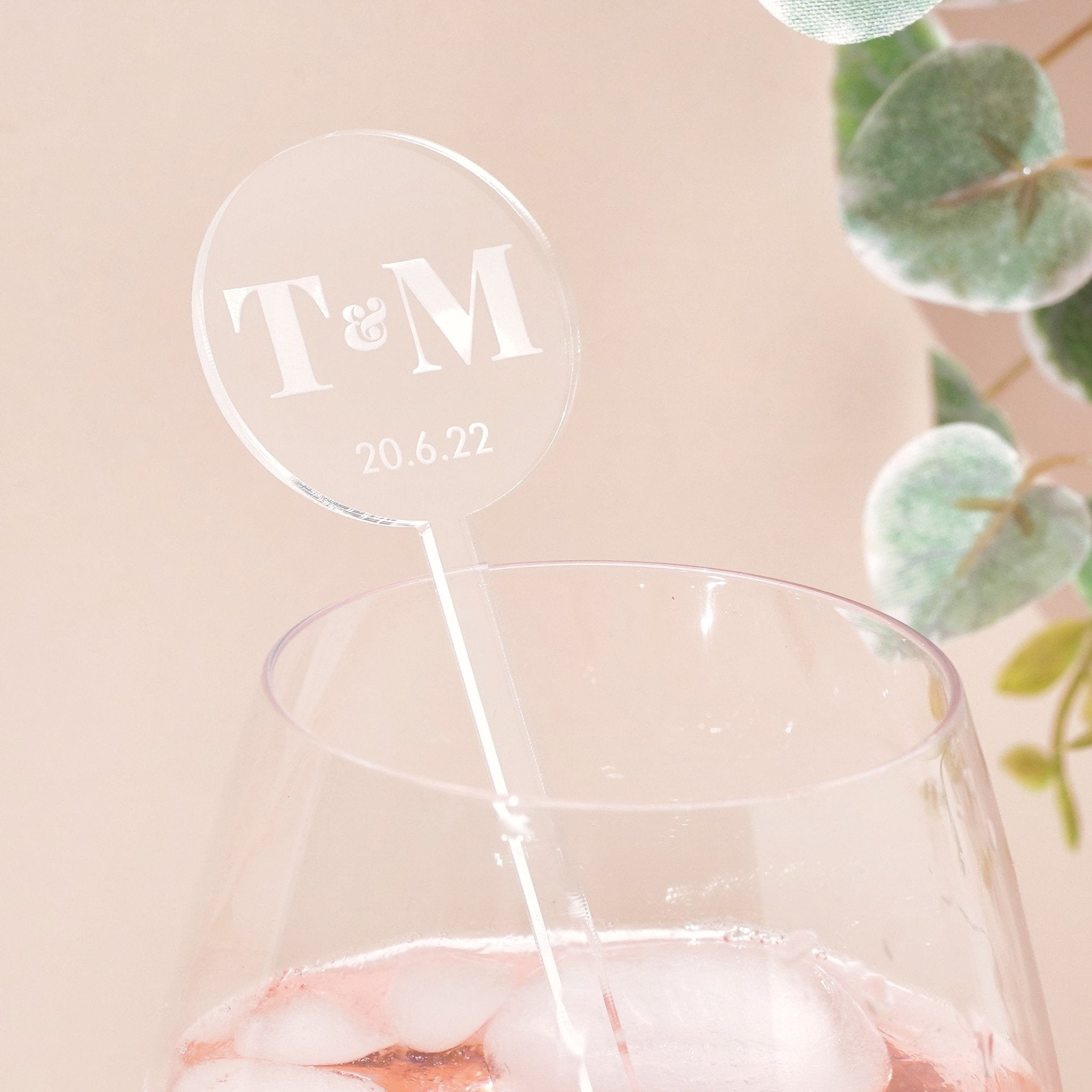 acrylic wedding drink decorations