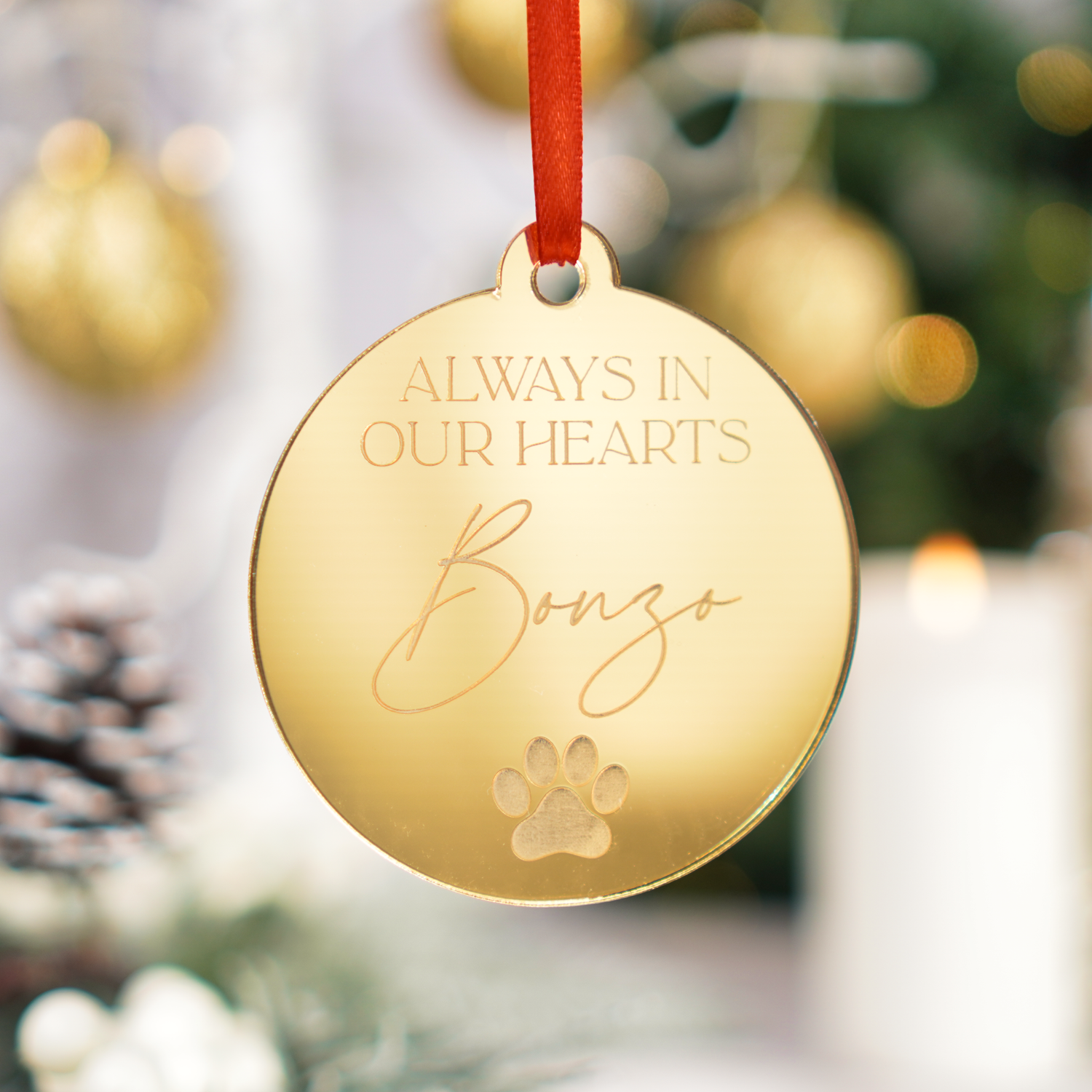 lost pet memorial Christmas ornament 