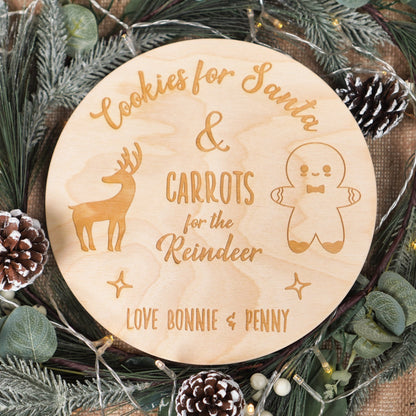 Santa and Reindeer plate