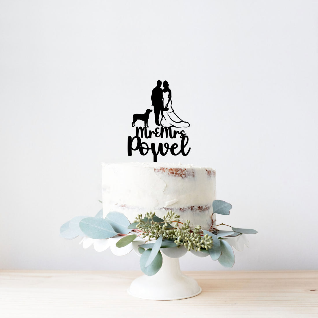 Personalised Dog Wedding Cake Topper