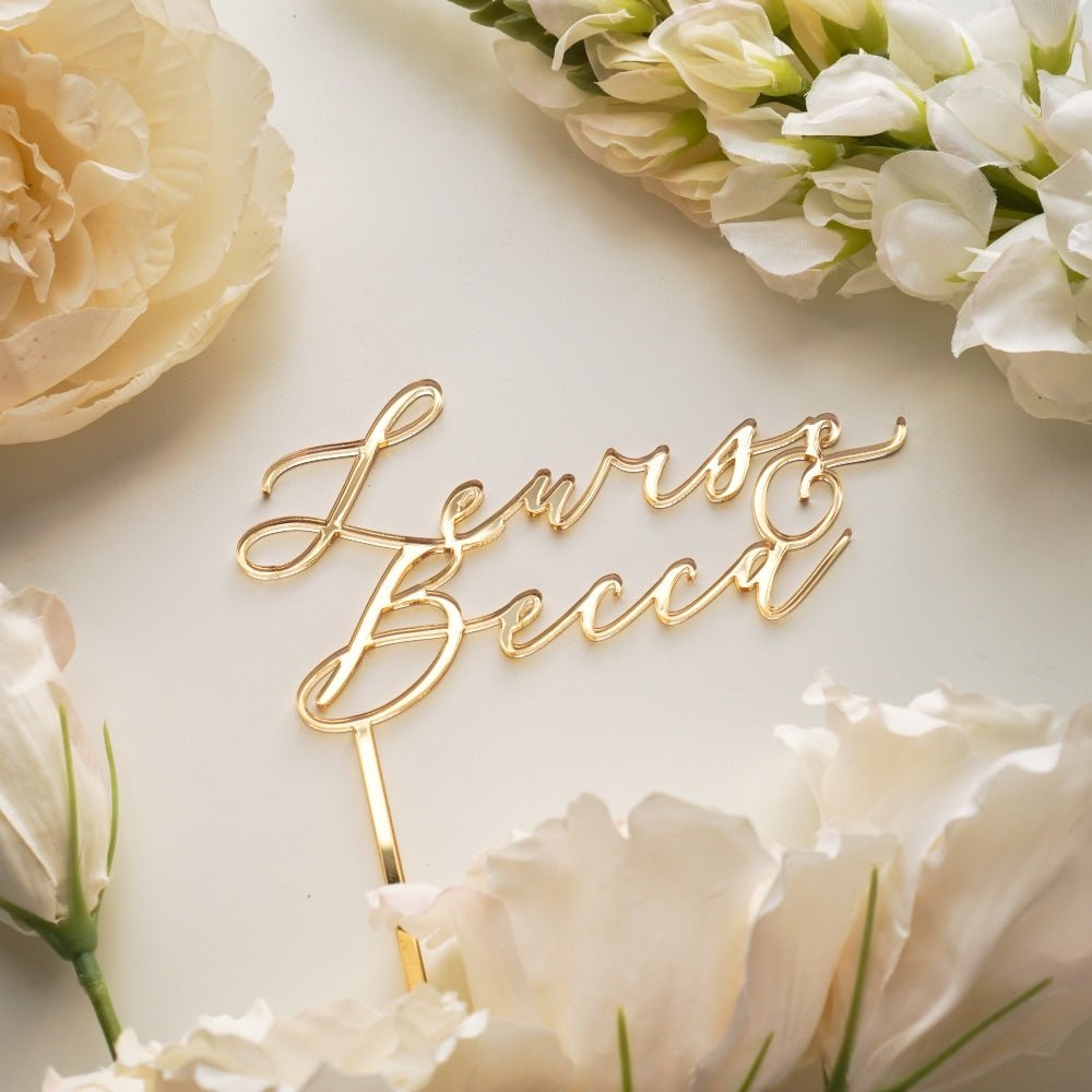 Gold wedding cake toppers 60 photos - Astyledwedding.com