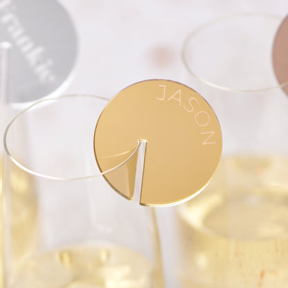 Wedding party drink charms