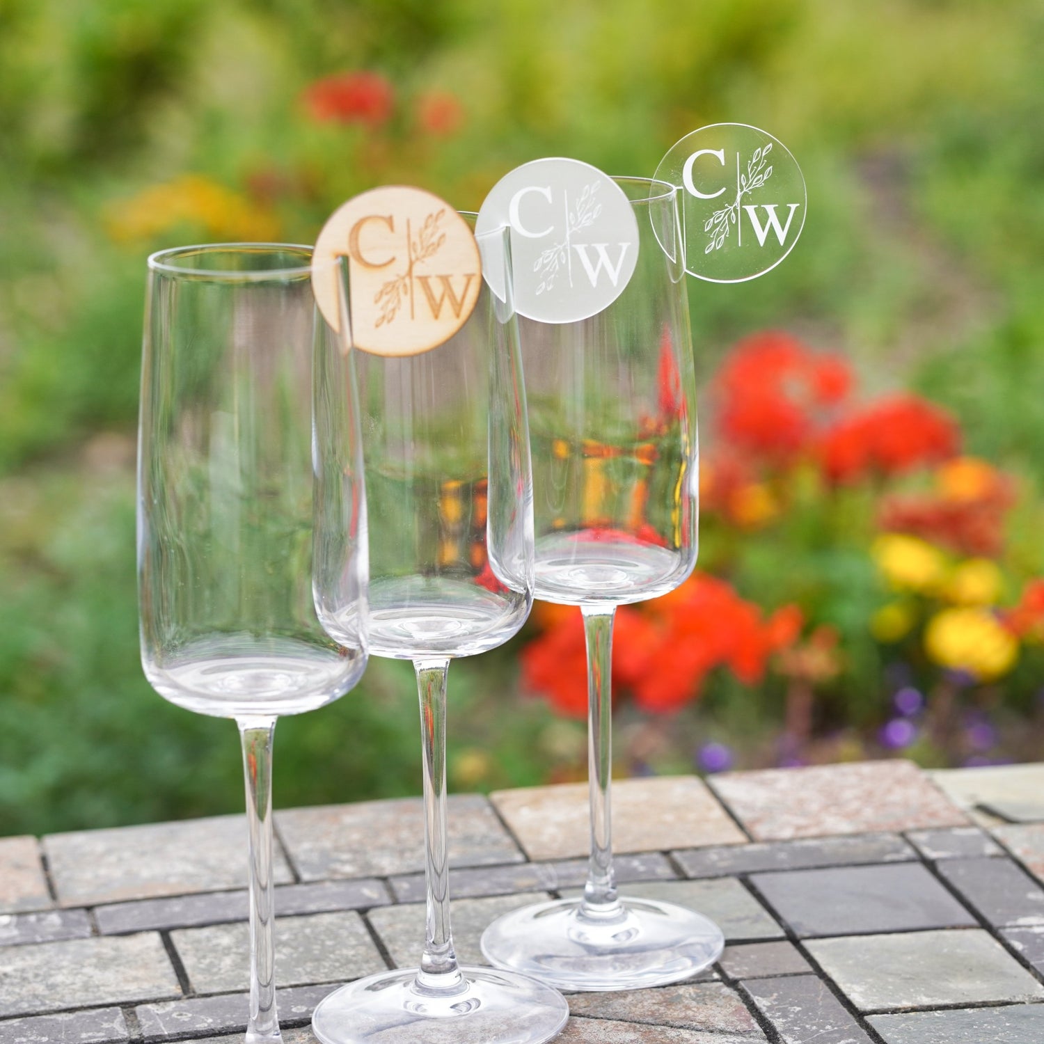 Acrylic Wedding Name Drink Place Setting