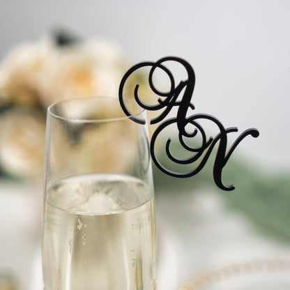Wedding glass toppers