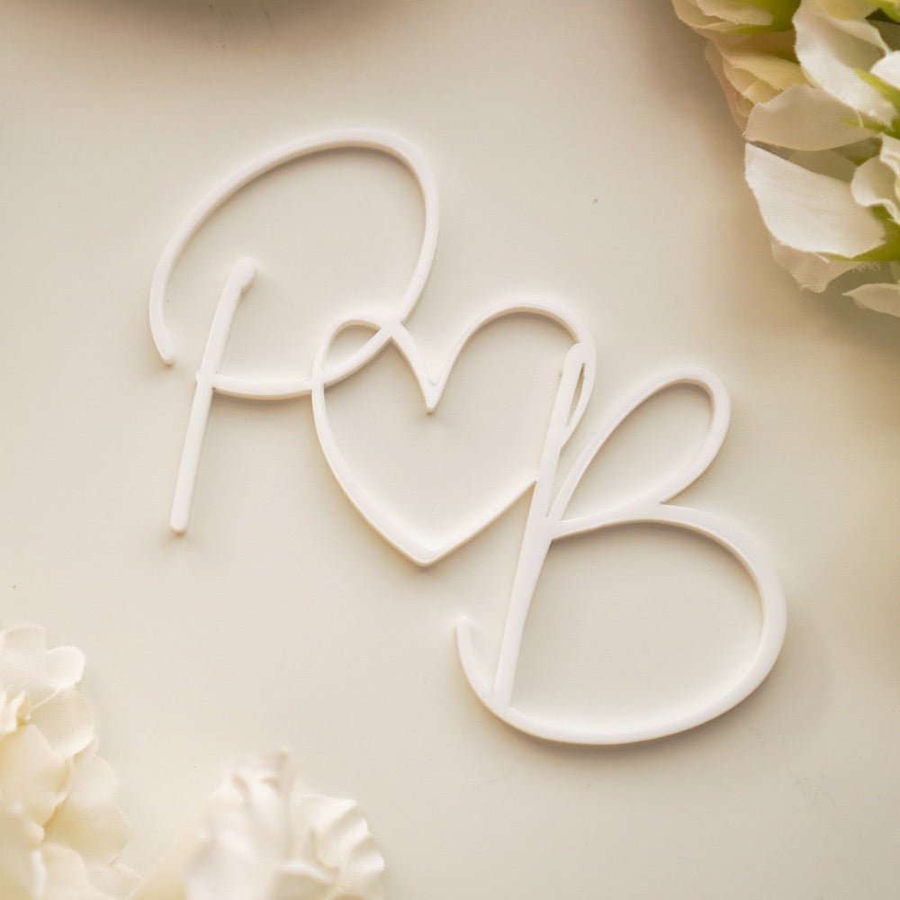 Wedding heart cake charm