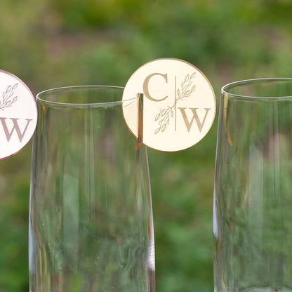 Acrylic Wedding Name Drink Place Setting