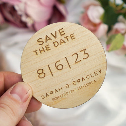 Wedding invite magnets