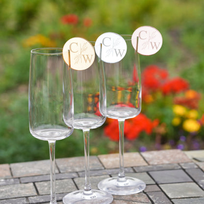 Acrylic Wedding Name Drink Place Setting