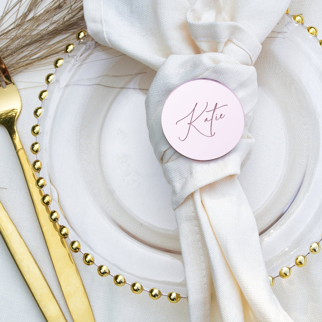 Personalised Wedding Name Places Circle