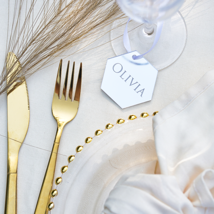 Personalised Wedding Hexagon Name Places