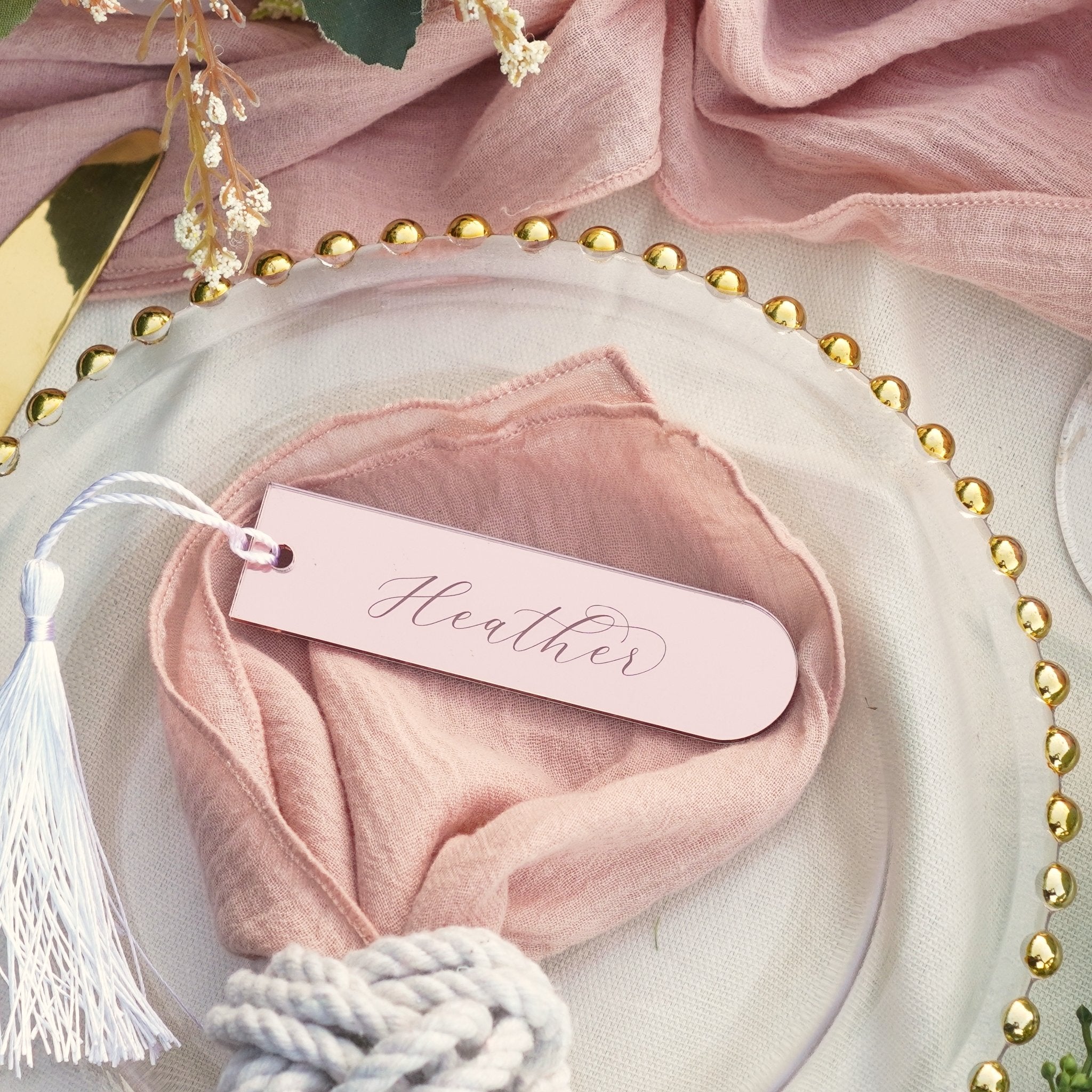 Bookmark Wedding Favour