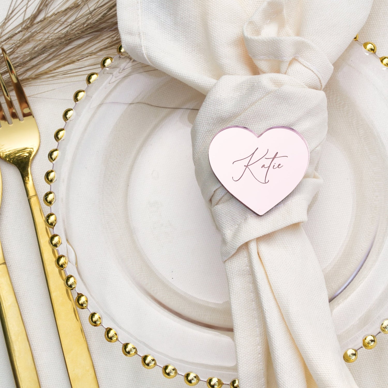 Personalised Wedding Name Places Hearts