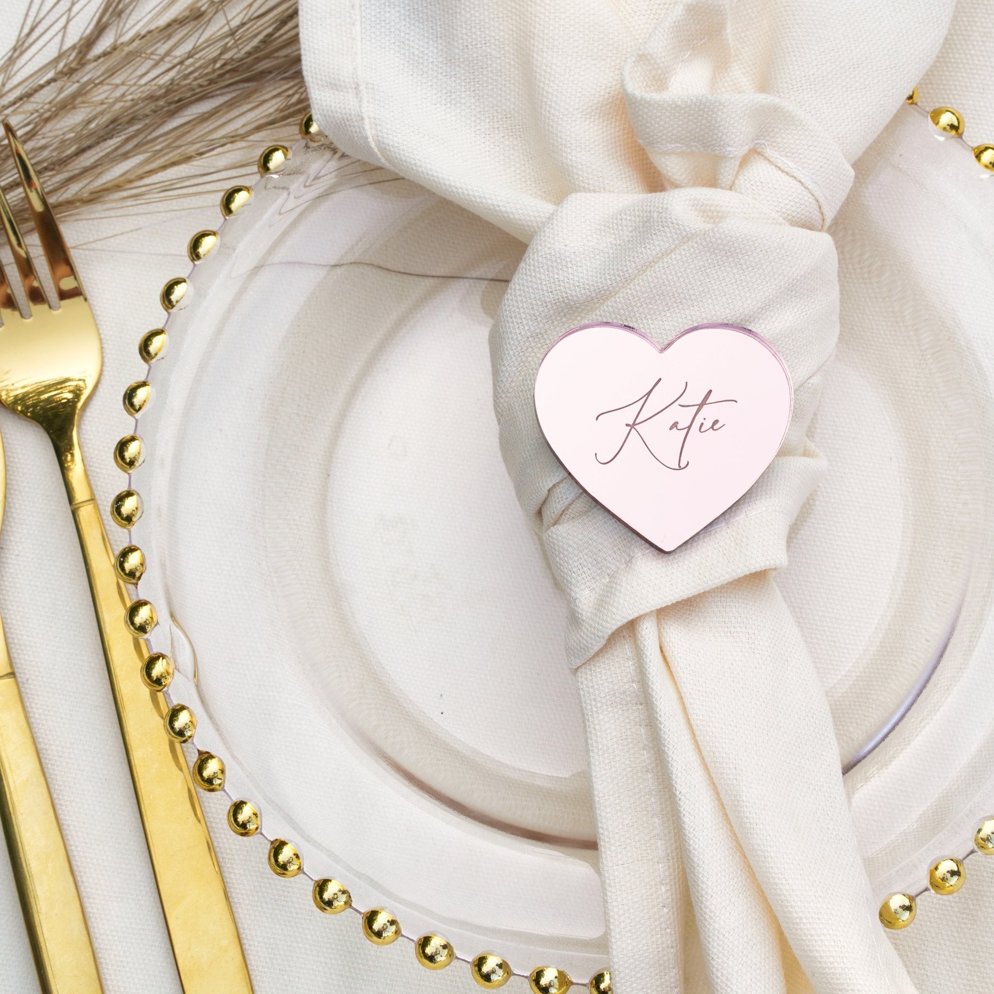 Personalised Wedding Name Places Hearts