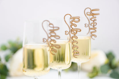 wedding place tags for table and glass decorations 
