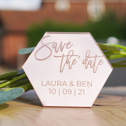 personalised acrylic wedding invitation 