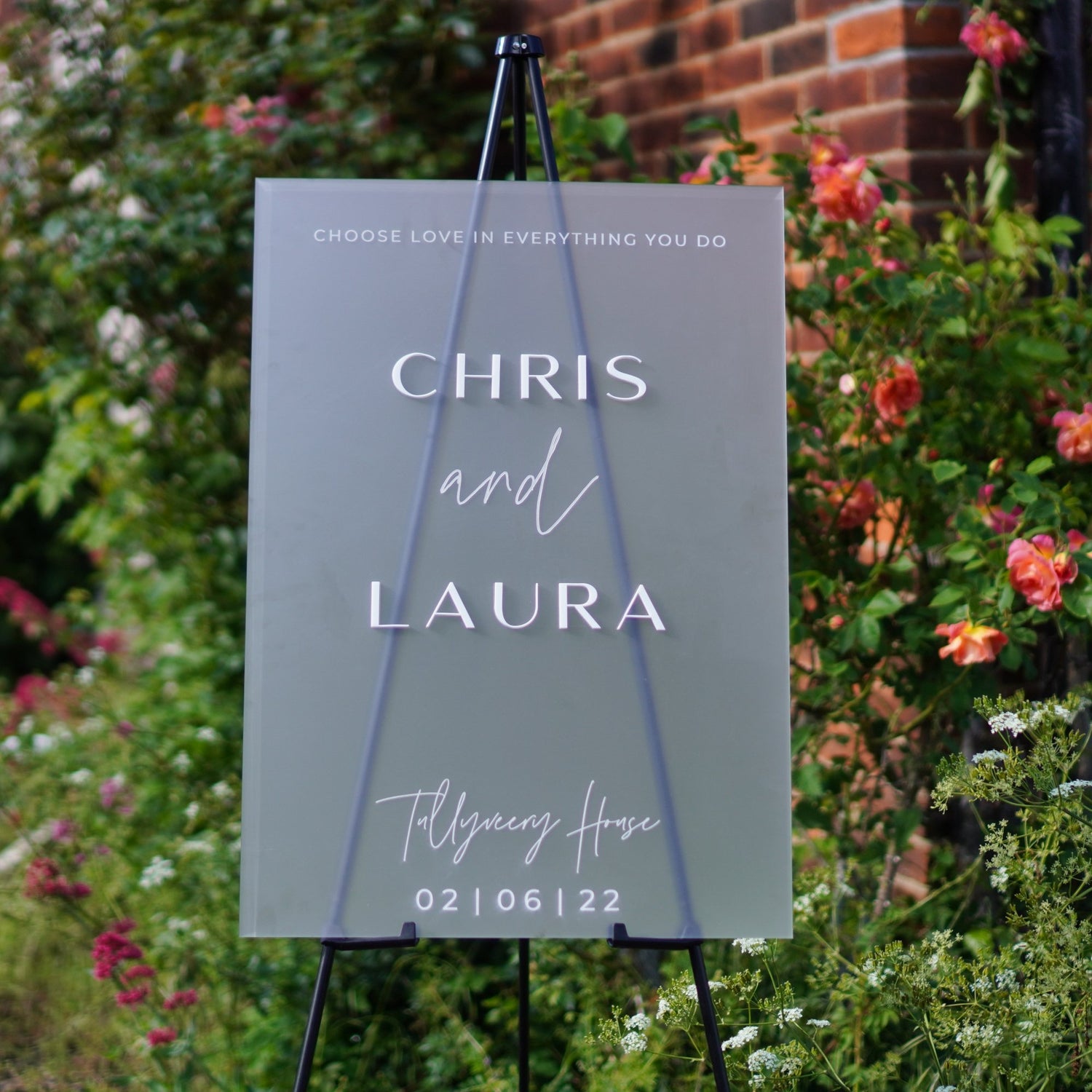 3D Wedding Sign A2 Size