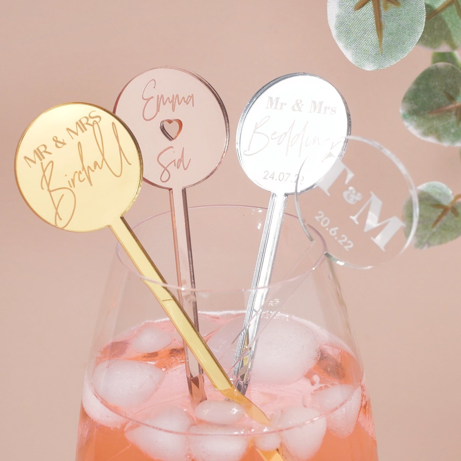 cocktail drink stirrers for wedding