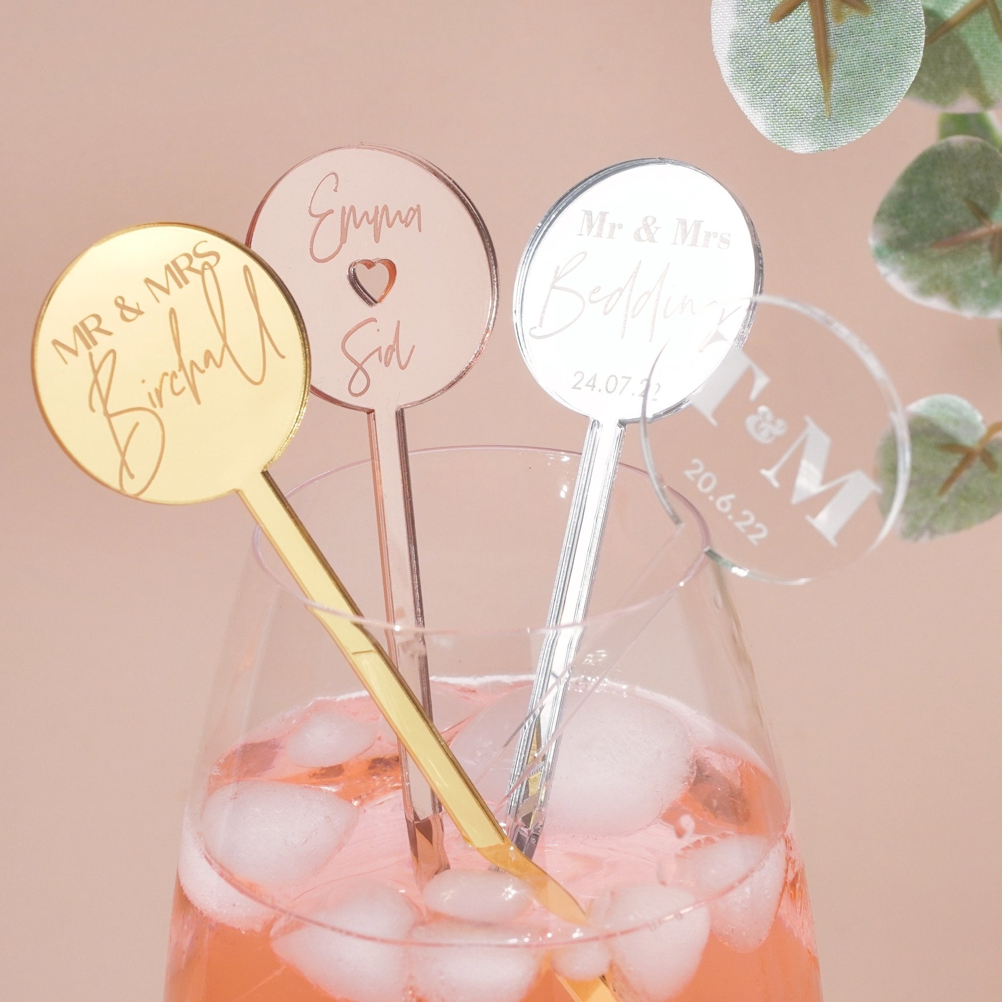 cocktail drink stirrers for wedding