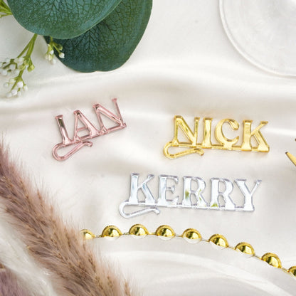 Personalised Wedding wine charms