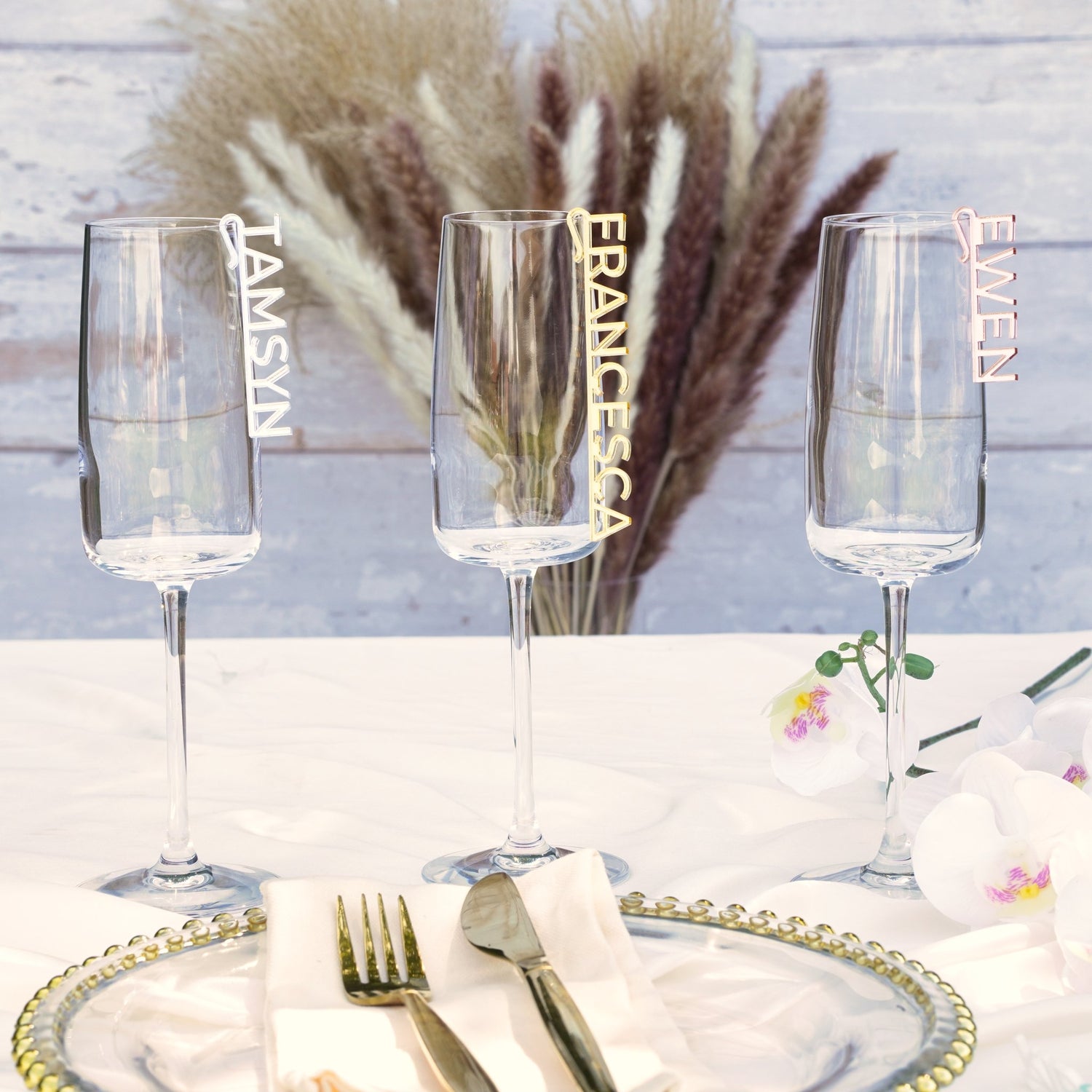 Personalised Wedding Drink Charm